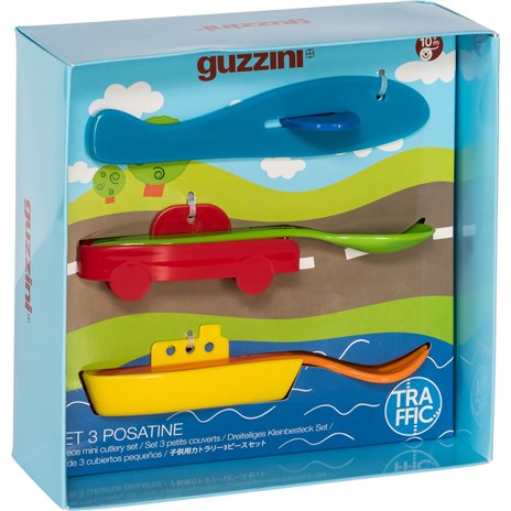 Guzzini TRAFFIC set posatine 3pz colori assortiti