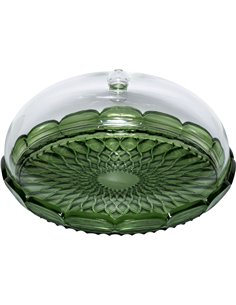 Guzzini VANITY tortiera con campana Water lily green