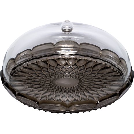 Guzzini VANITY tortiera con campana Smoke