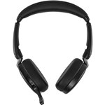 Jabra Evolve2 65 Flex MS Stereo cuffia nero USB-C WLC