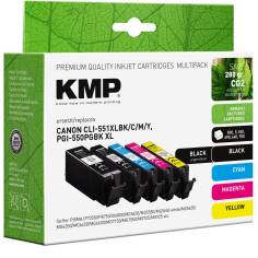 KMP Multi confezione compatibile con Canon PGI-550/CLI-551 XL 2