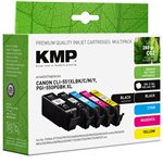 KMP Multi confezione compatibile con Canon PGI-550/CLI-551 XL