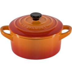 4x1 Le Creuset Mini cocotte con coperchio 10x5cm arancione 2