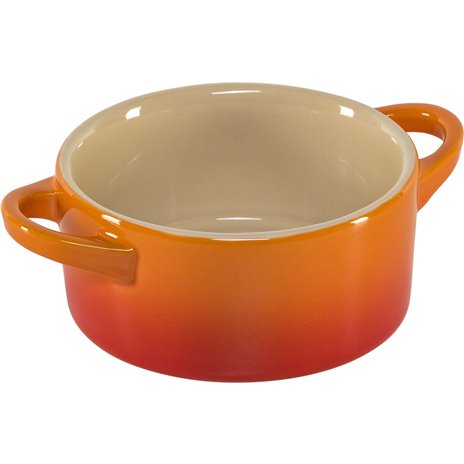 4x1 Le Creuset Mini cocotte con coperchio 10x5cm arancione