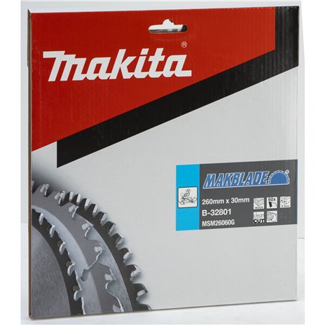 Makita MAKBLADE Lama per sega 260x30x60Z