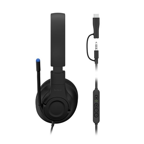 Belkin Gaming On-Ear Kopfhörer für Kinder mit Kabel  ENA011hqBK