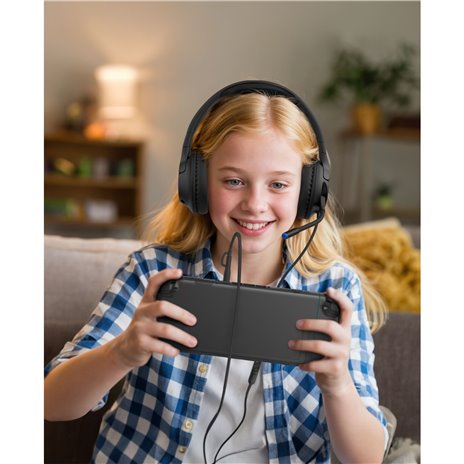 Belkin Gaming On-Ear Kopfhörer für Kinder mit Kabel  ENA011hqBK