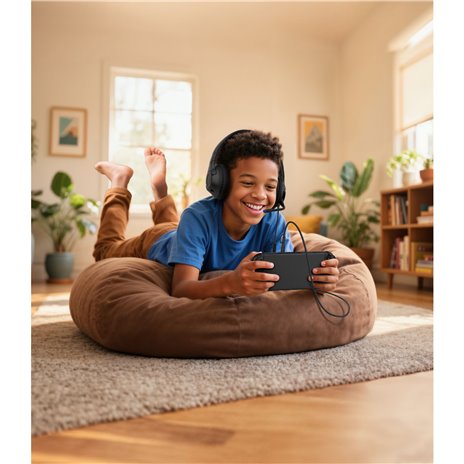 Belkin Gaming On-Ear Kopfhörer für Kinder mit Kabel  ENA011hqBK