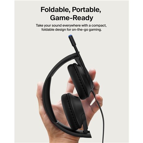 Belkin Gaming On-Ear Kopfhörer für Kinder mit Kabel  ENA011hqBK