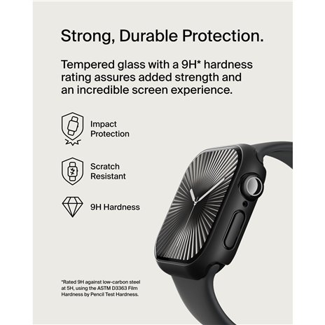 Belkin Temp.Curve 2in1 360 antib Displ.Apple Watch 10, 46mm schw.