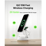 Belkin Boost Charge klappb. mag. 3-in-1 Lades. Qi2 ws. WIZ034kqWH