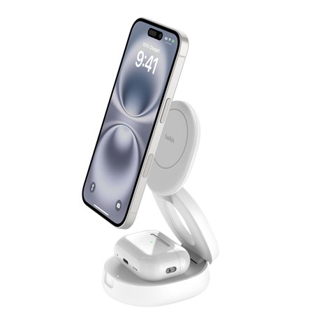 Belkin Boost Charge verstellbare mag.2-in-1 Ld.Qi2 ws. WIZ035kqWH