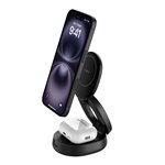 Belkin Boost Charge verstellbare mag.2-in-1 Ld.Qi2 sw. WIZ035kqBK