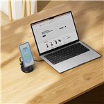 Belkin Boost Charge verstellbare mag.2-in-1 Ld.Qi2 sw. WIZ035kqBK