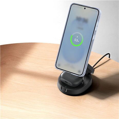 Belkin Boost Charge verstellbare mag.2-in-1 Ld.Qi2 sw. WIZ035kqBK