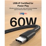 Belkin USB-C/USB-C Gaming Kabel 2m gefl. Switch 2   ENA008hq2MBK