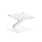 Alogic Elite Aluminum Laptop Stand Wireless Charger White