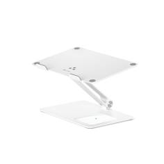 Alogic Elite Aluminum Laptop Stand Wireless Charger White 2