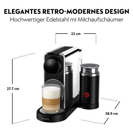 Nespresso XN 630D CitiZ Platinum & milk Coffee Machine   by Krups