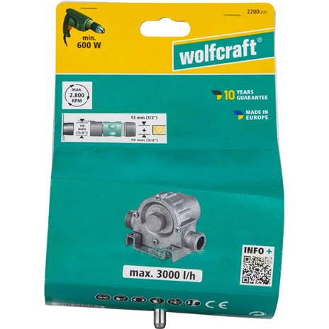 Wolfcraft Pumpe Metallgehäuse