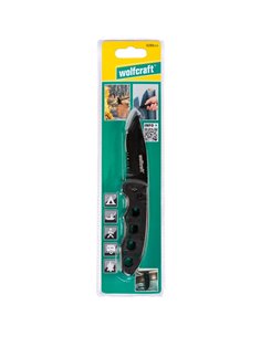 Wolfcraft Klappmesser mit gezackter Klinge 75 mm