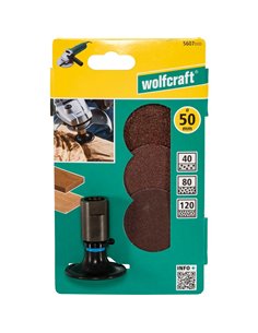 Wolfcraft Schleifscheibensatz Schleifmaschinen 50mm, 4p. 50mm