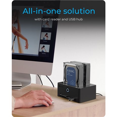 ICY BOX IB-1233CL-CR Docking clone station