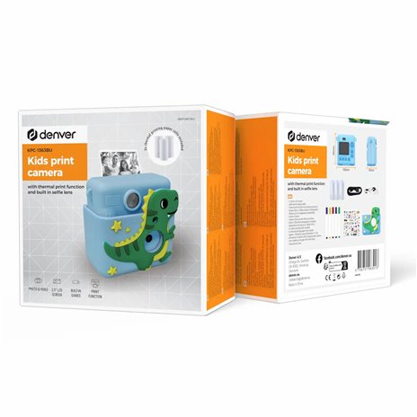 Denver KPC-1363 rosa Kinderkamera mit Drucker
