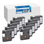 10x G&G nastro 12mm x 7m nero comp.c. Dymo D1/ 45013/ S0720530