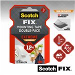 Scotch Fix Extr.nastro biadesivo 19mmx1,8m Extreme bianco