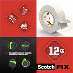 Scotch Fix Extr.nastro biadesivo 19mmx1,8m Extreme bianco