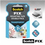 Scotch Fix nastro biadesivo trasparente 19mmx1,5m