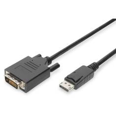 DIGITUS DisplayPort cavo adatt. DP - DVI (24+1) St/St 1m nero