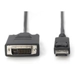 DIGITUS DisplayPort cavo adatt. DP - DVI (24+1) St/St 1m nero