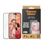 PanzerGlass protezione schermo iPhone 15 UWF w. EasyAligner