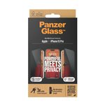 PanzerGlass Privacy Screen Protector iPhone 15 Pro UWF w EA