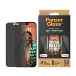 PanzerGlass Privacy Screen Protector iPhone 15 Pro Max UWF