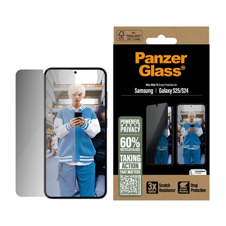 PanzerGlass Privacy Screen Protector Samsung Galaxy S25 S24