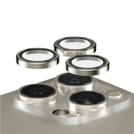 PanzerGlass Hoops Natural Metal Lens Protector iP 15 Pro / Max