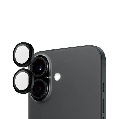 PanzerGlass Hoops Black Camera Lens Protector iP 16 16 Plus