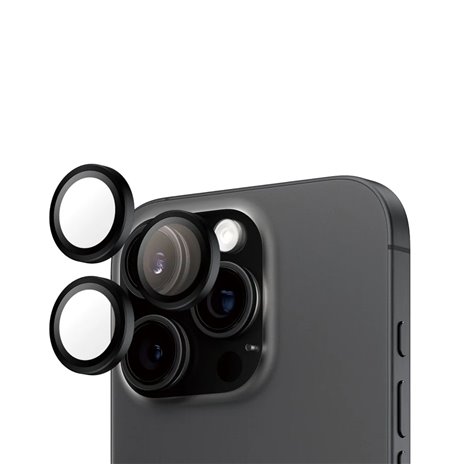 PanzerGlass Hoops Black Camera Lens Protector iP 16 Pro / Max