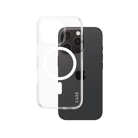 CARE by PanzerGlass Flagship Case Transp. WH MagSafe iP 16 P