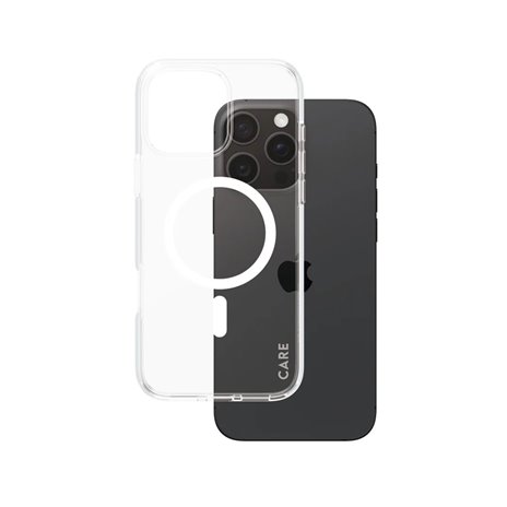 CARE by PanzerGlass Flagship Case Transp WH MagSafe iP 16 P M