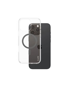 CARE by PanzerGlass Flagship Case Transp. BK MagSafe iP 16 P