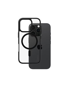CARE by PanzerGlass Case Transp Black Frame MagSafe iP 16 Pro