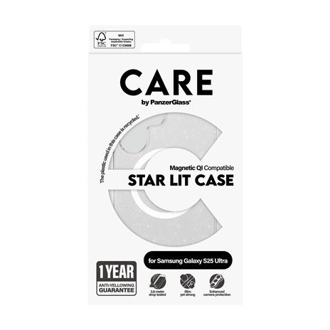 CARE by PanzerGlass Case Combat Star Lit Wht Qi S25 U