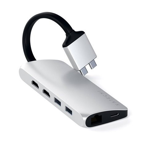 Satechi Type-C Dual Multimedia Adapter silver