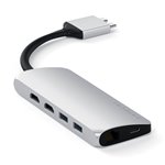 Satechi Type-C Dual Multimedia Adapter silver