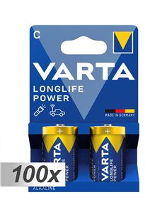 100x2 Varta Longlife Power Baby C LR 14 VPE Masterkarton