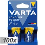 100x2 Varta Longlife Power Baby C LR 14 VPE Masterkarton